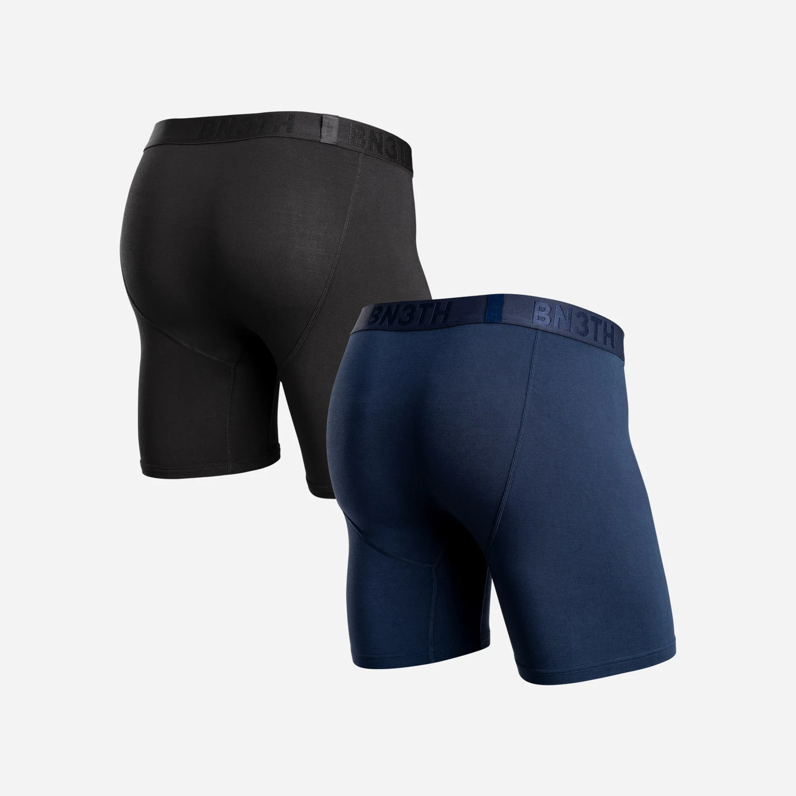 Classic Icon Boxer Brief: Black/Navy 2 Pack - Image 3