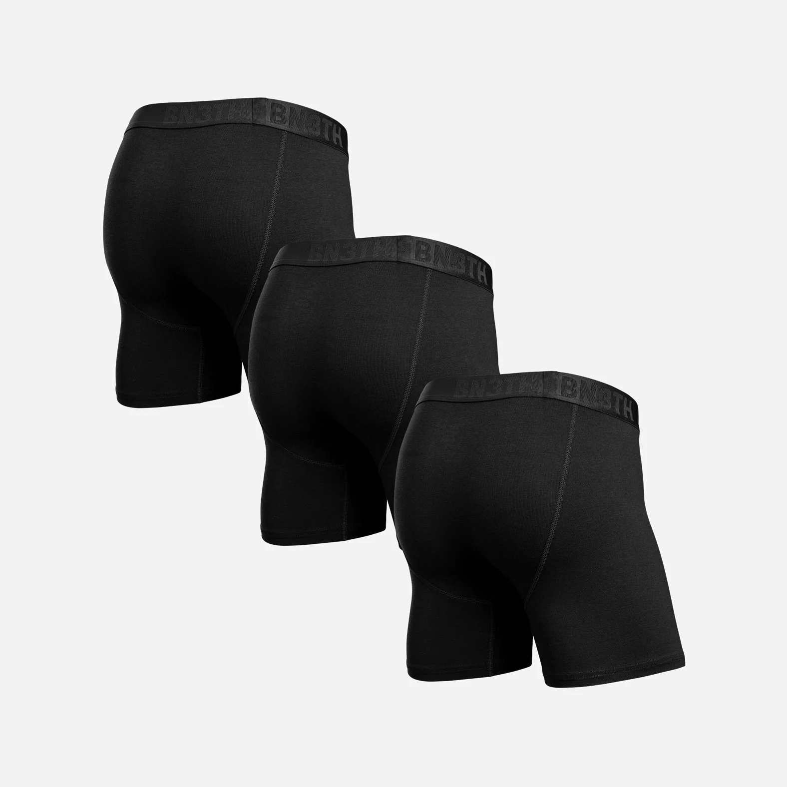 Essentials Boxer Brief: Black 3 Pack - Image 3