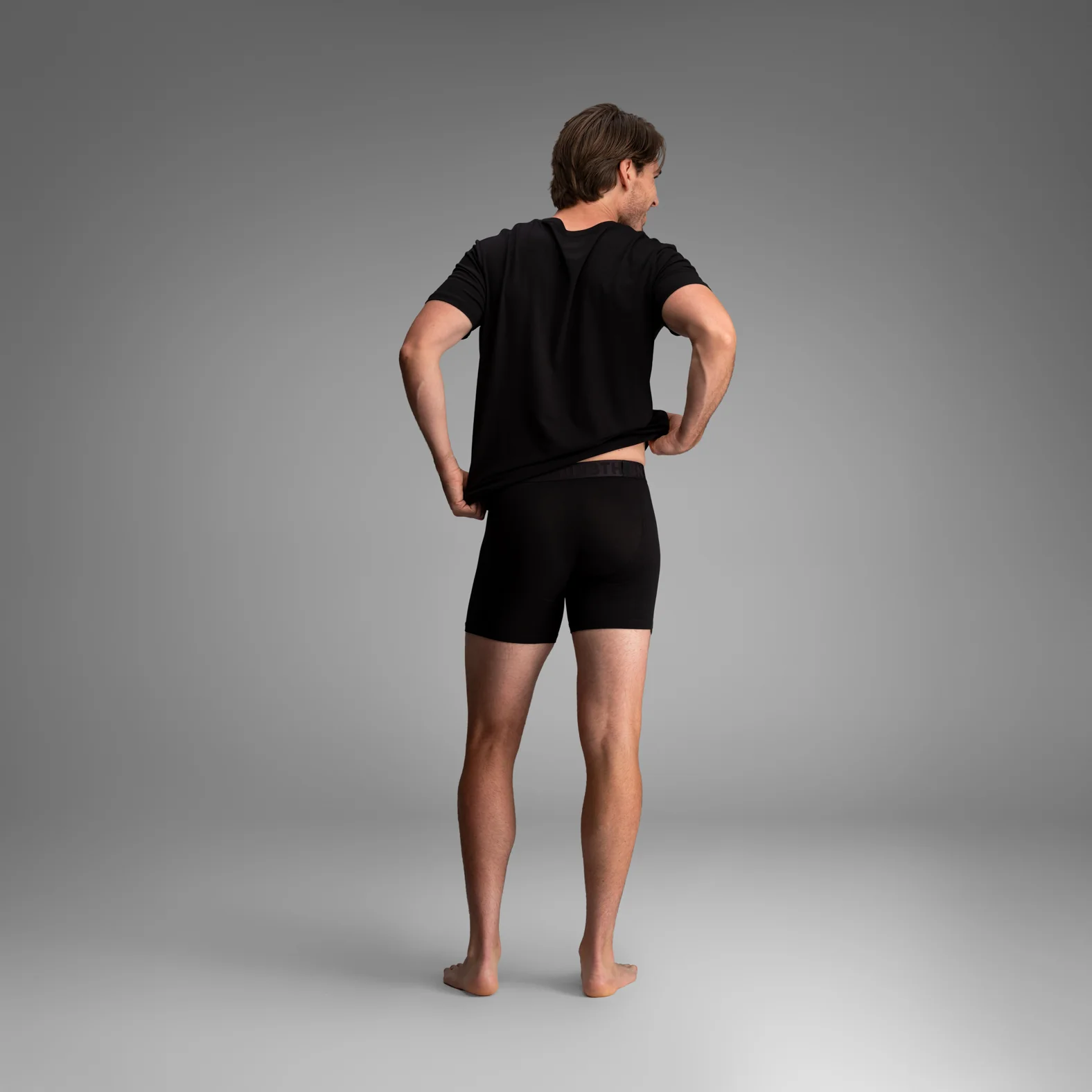 Essentials Boxer Brief: Black - Image 6