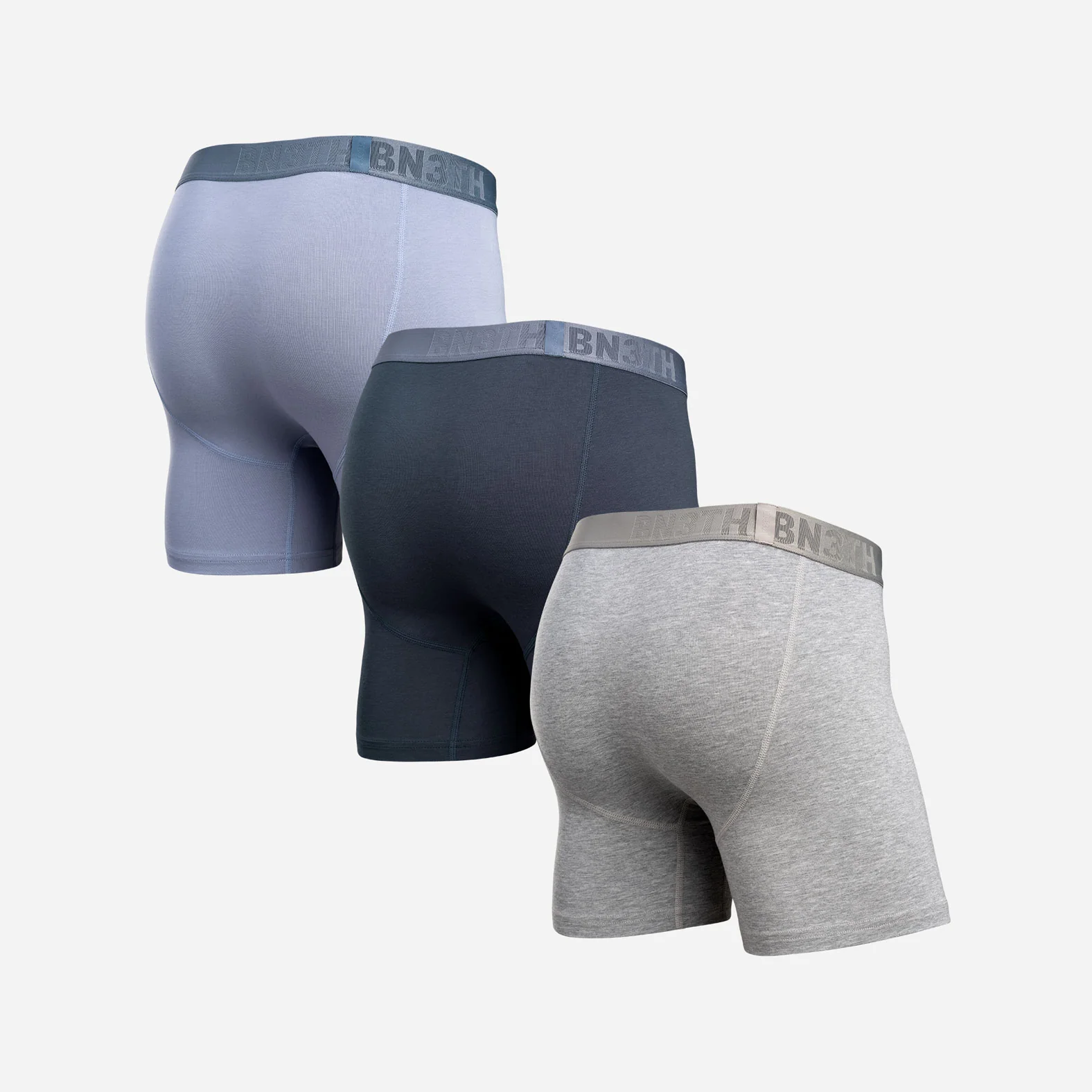 Essentials Boxer Brief: Dusty/Midnight/Heather Gray 3 Pack - Image 3