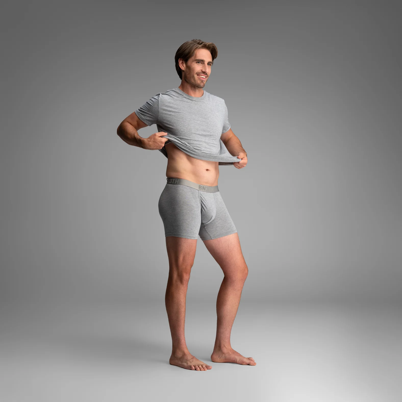 Essentials Boxer Brief: Heather Gray - Image 6