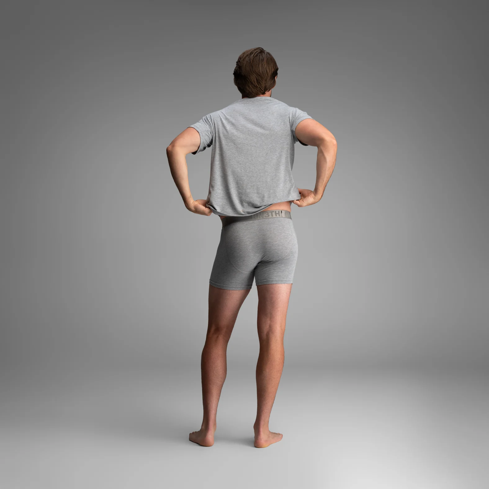 Essentials Boxer Brief: Heather Gray - Image 7