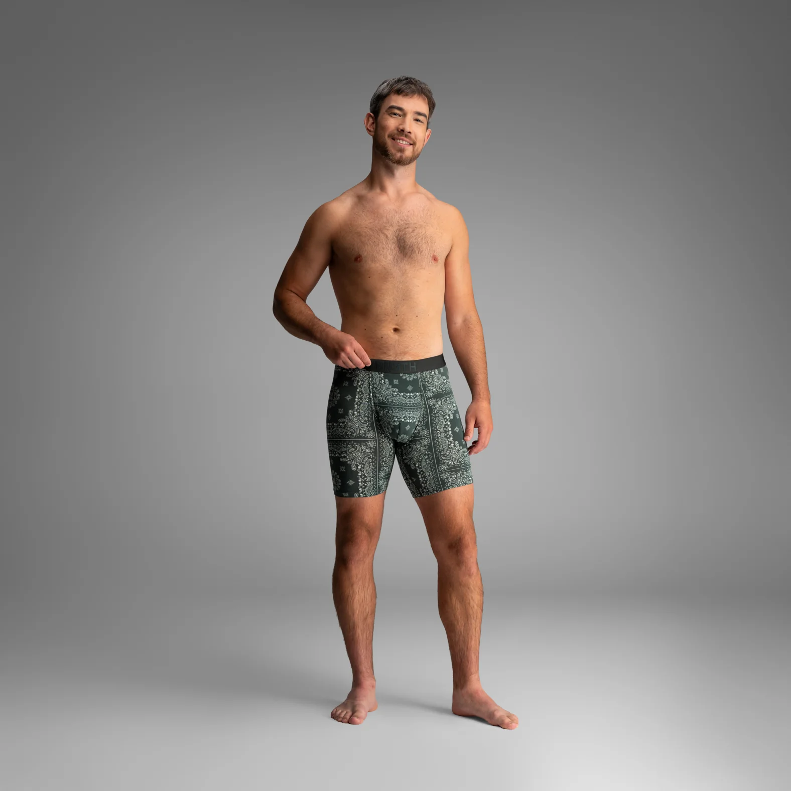 Classic Icon Boxer Brief:  Bandana - Darkest Spruce - Image 2