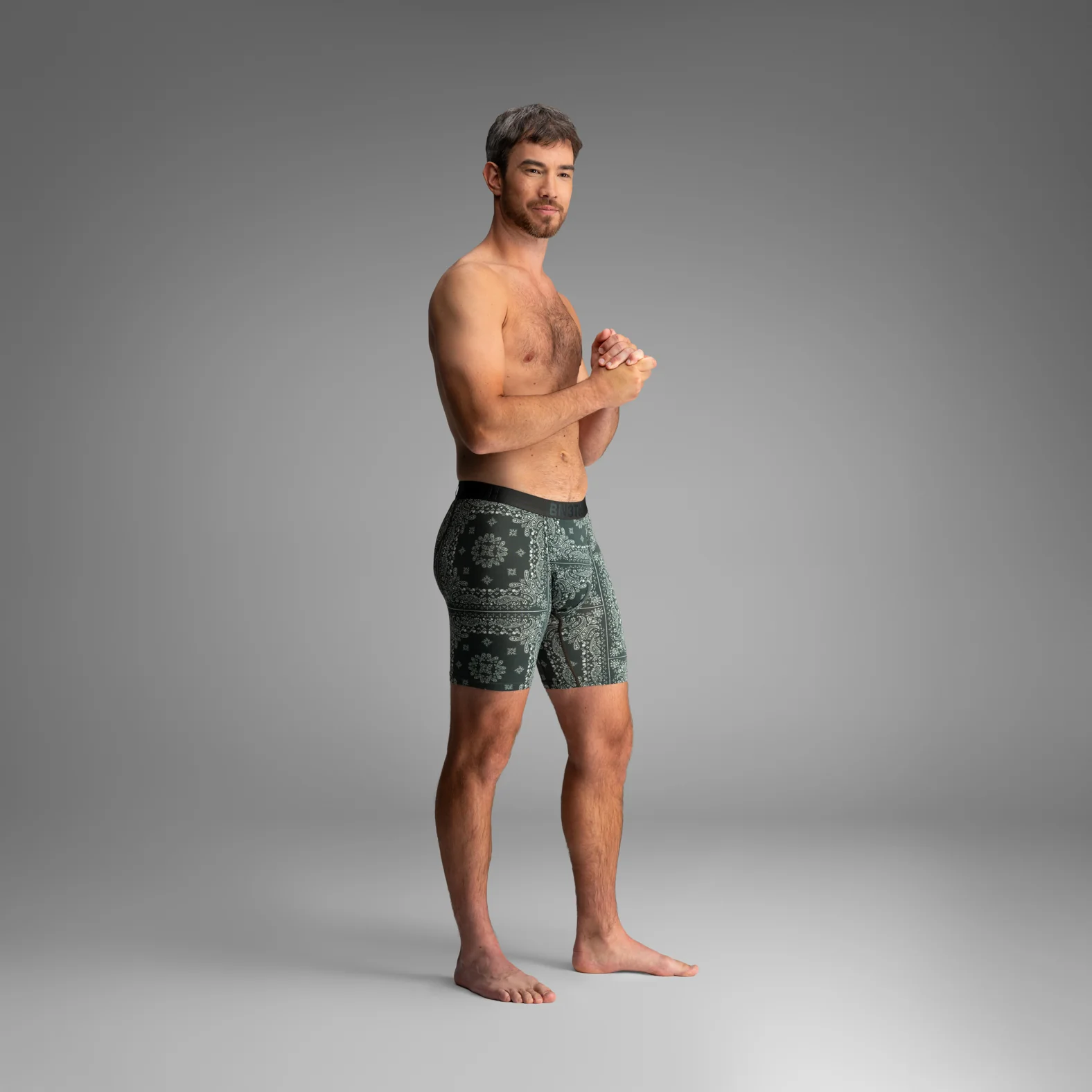 Classic Icon Boxer Brief:  Bandana - Darkest Spruce - Image 4