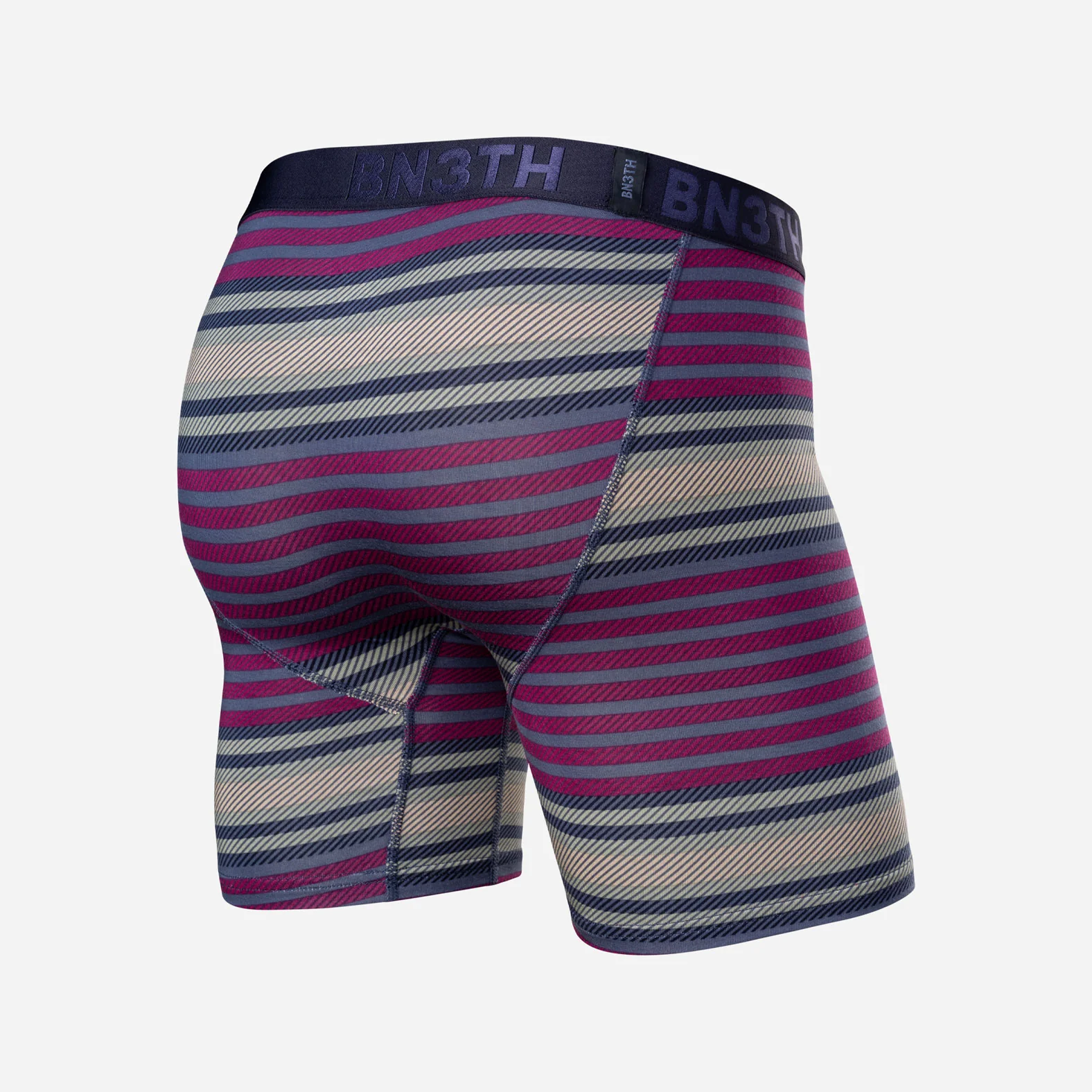 Classic Icon Boxer Brief:  Blanket Stripe - Navy - Image 3
