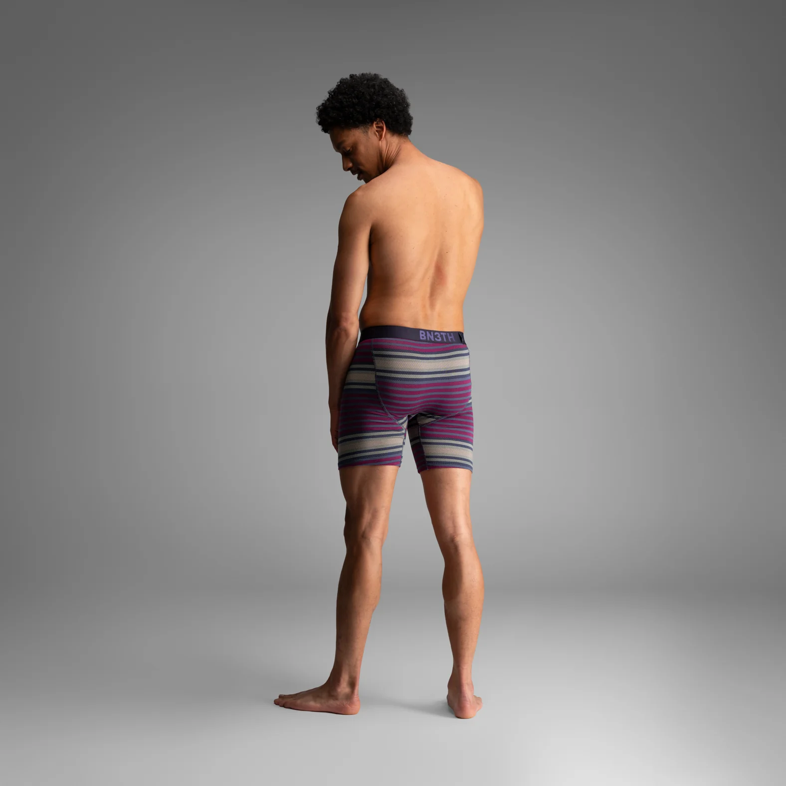 Classic Icon Boxer Brief:  Blanket Stripe - Navy - Image 5