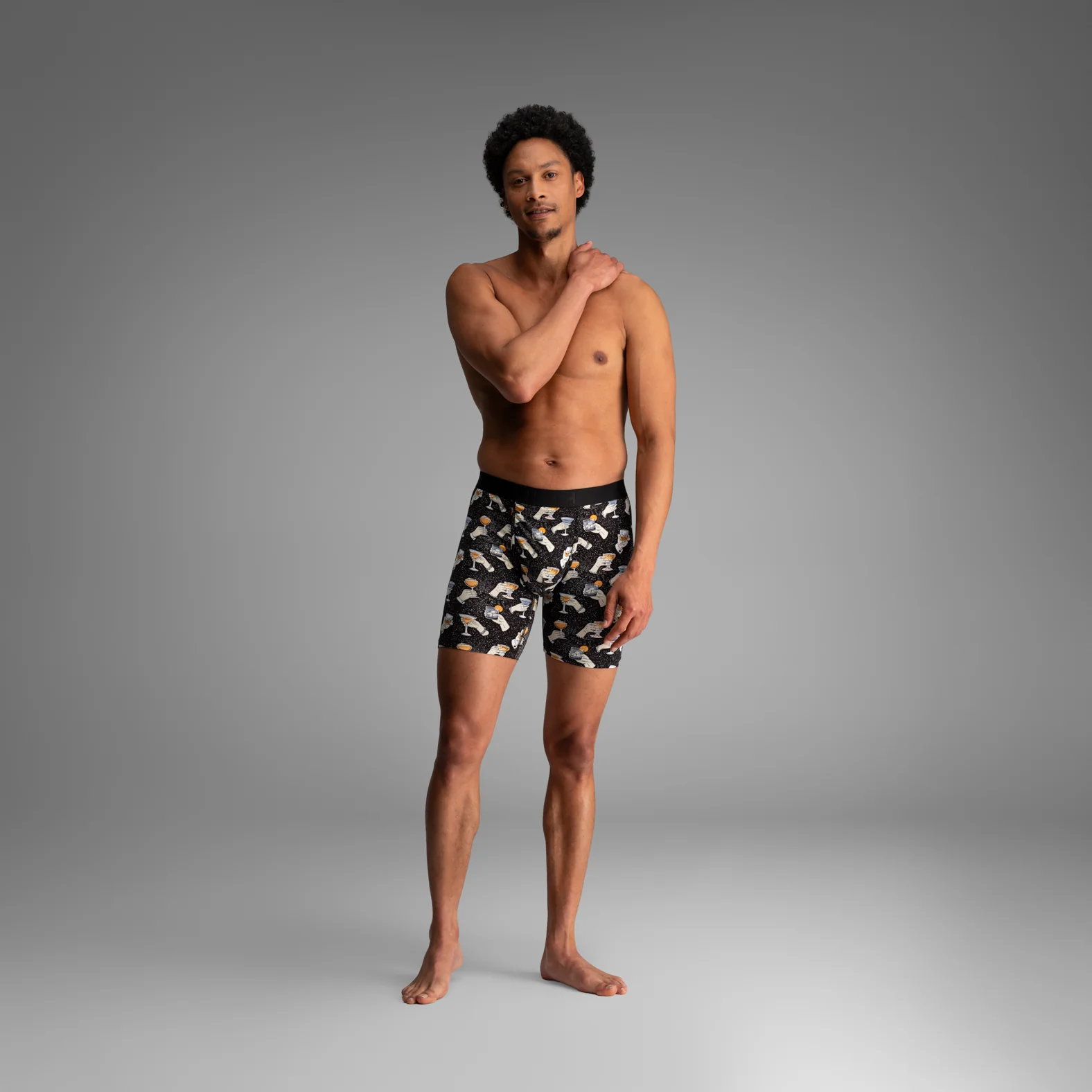 Classic Icon Boxer Brief:  Cheers - Black - Image 2