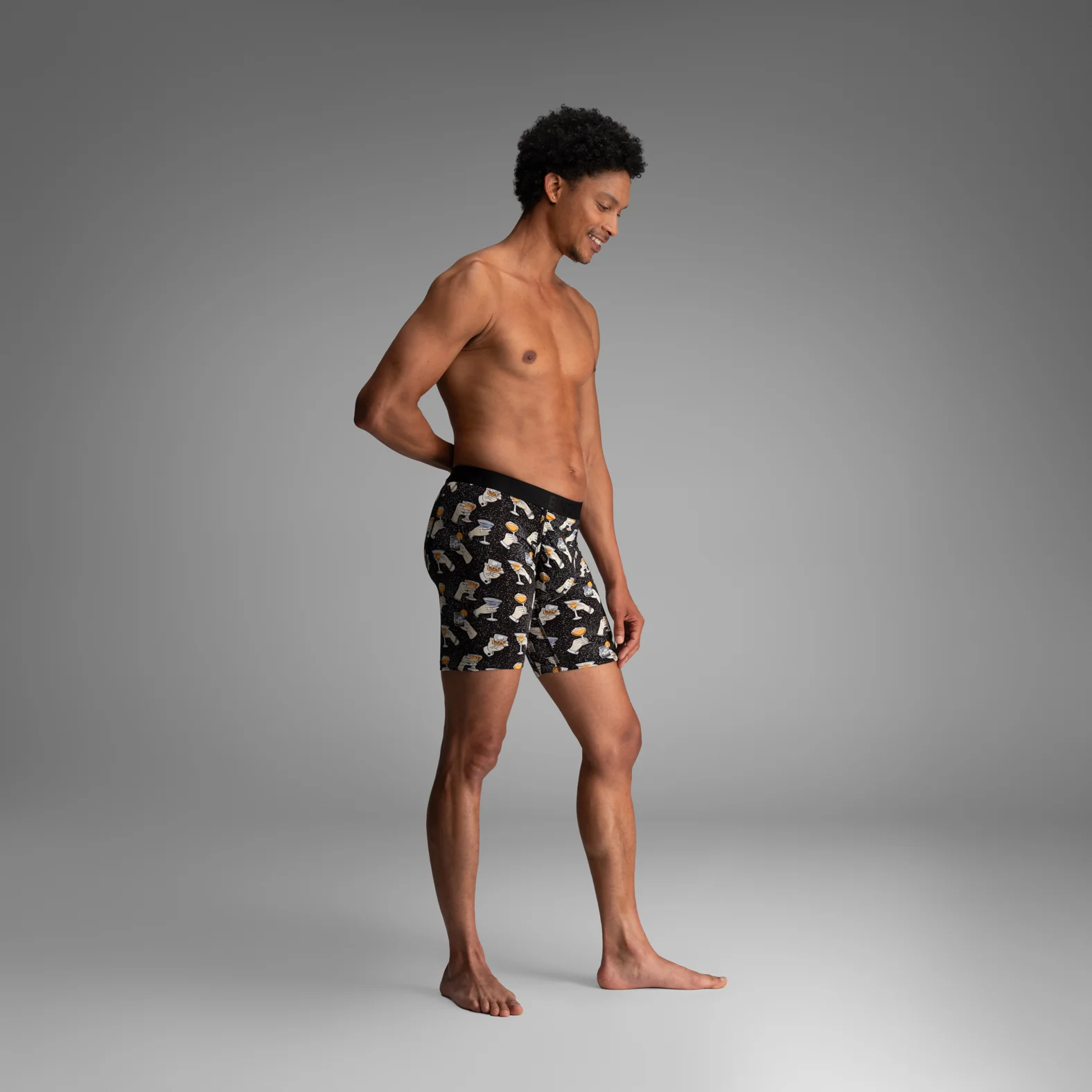 Classic Icon Boxer Brief:  Cheers - Black - Image 4