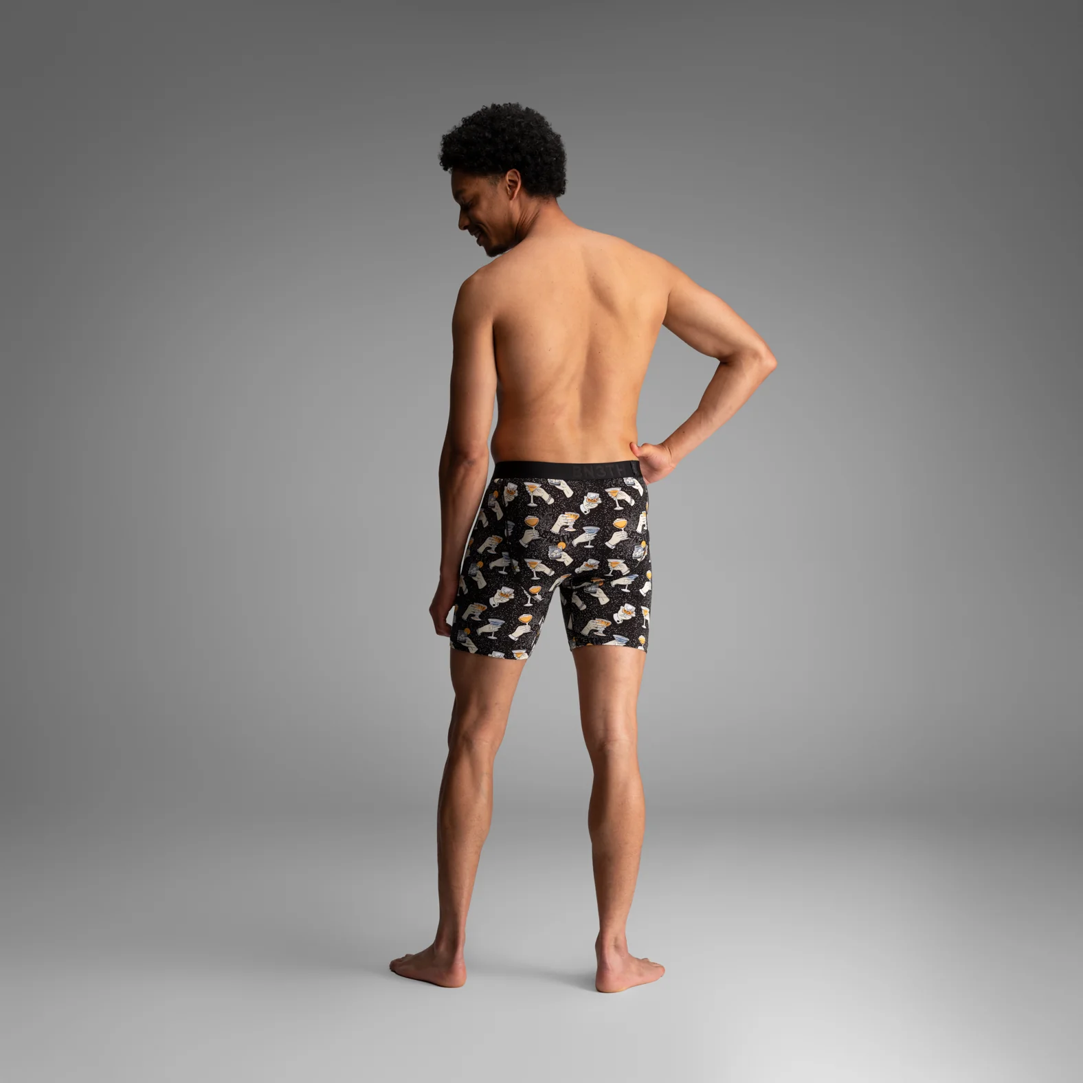 Classic Icon Boxer Brief:  Cheers - Black - Image 5