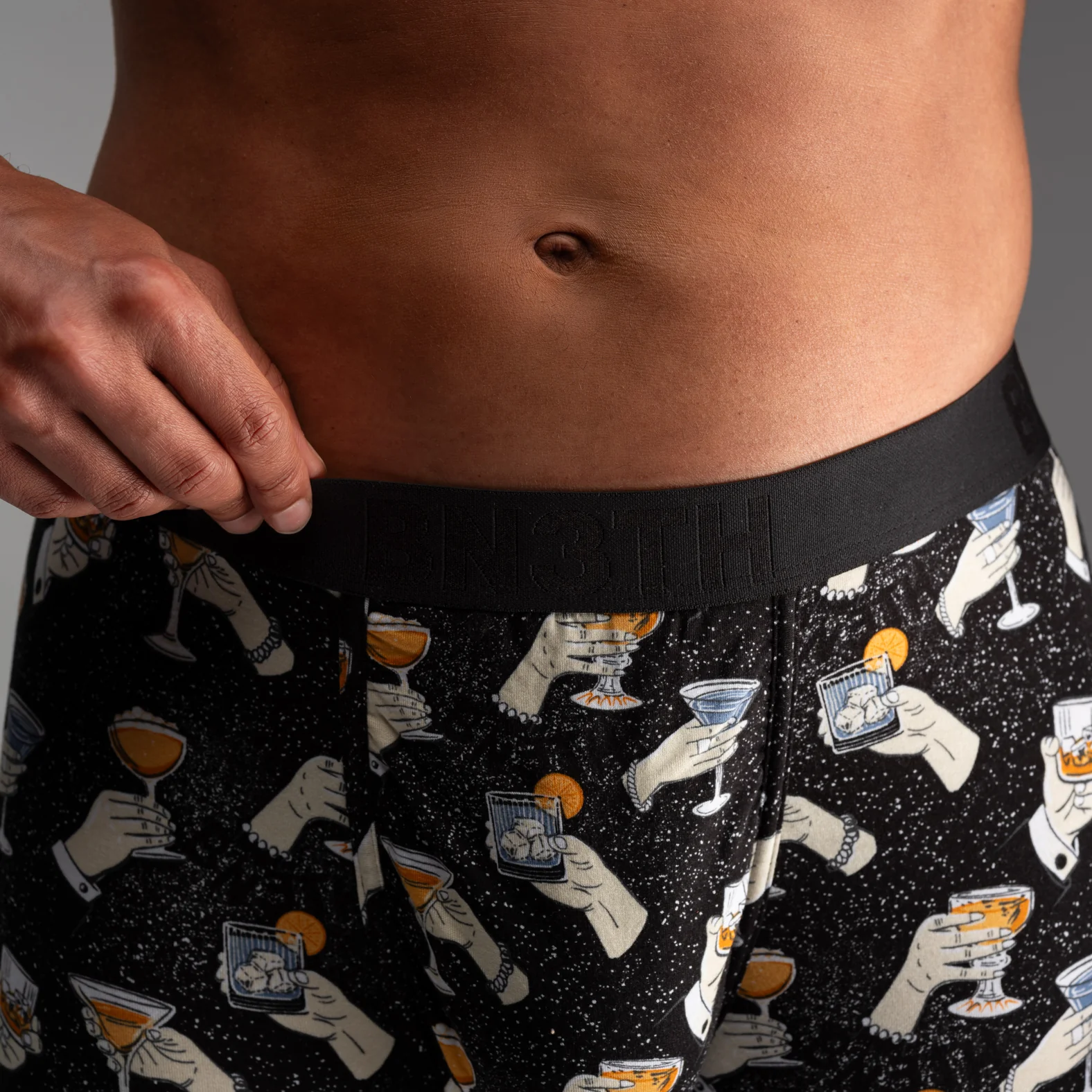 Classic Icon Boxer Brief:  Cheers - Black - Image 6