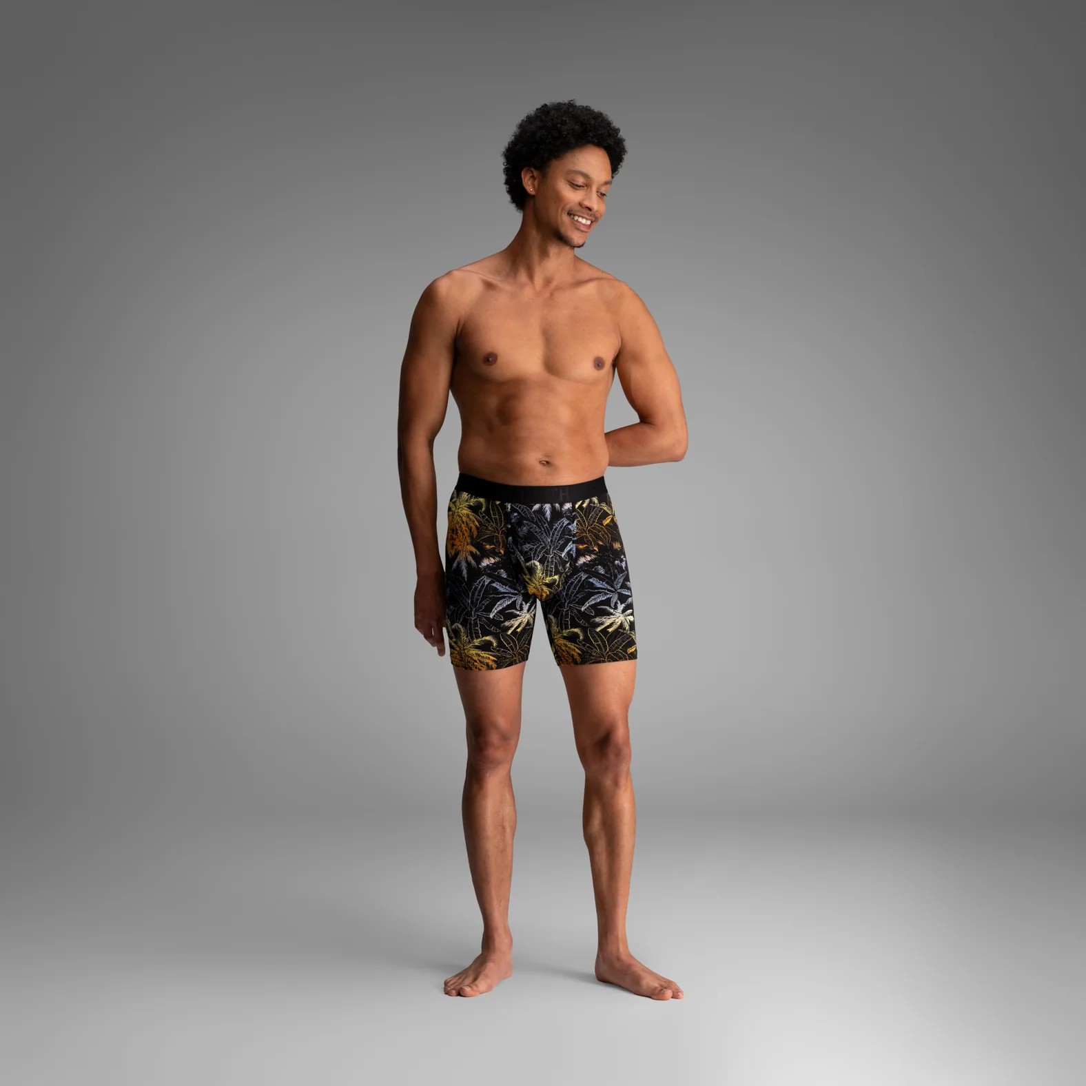 Classic Icon Boxer Brief:  Dawn Palms - Image 2