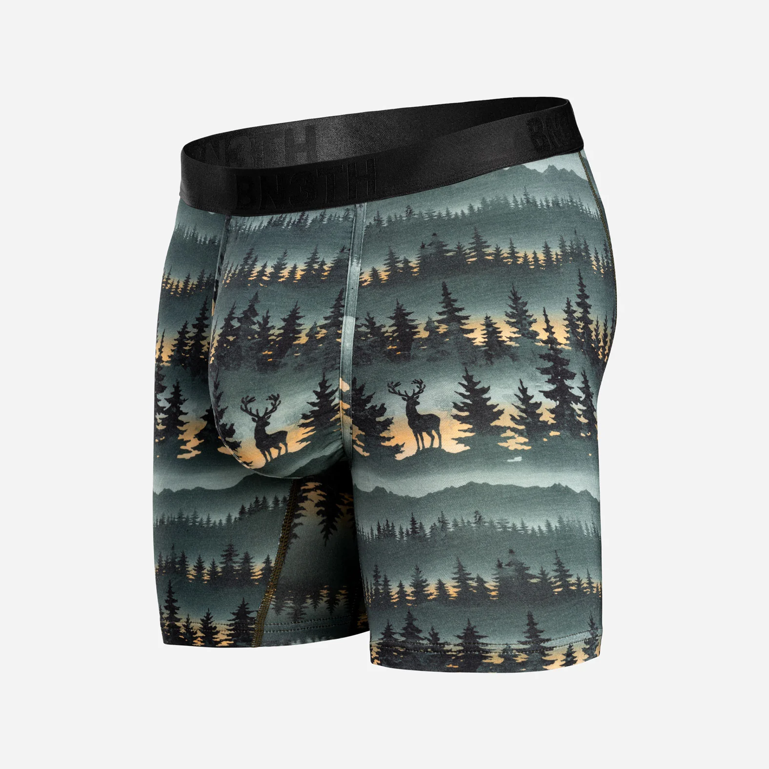 Classic Icon Boxer Brief:  Forest Stag - Deepest Spruce