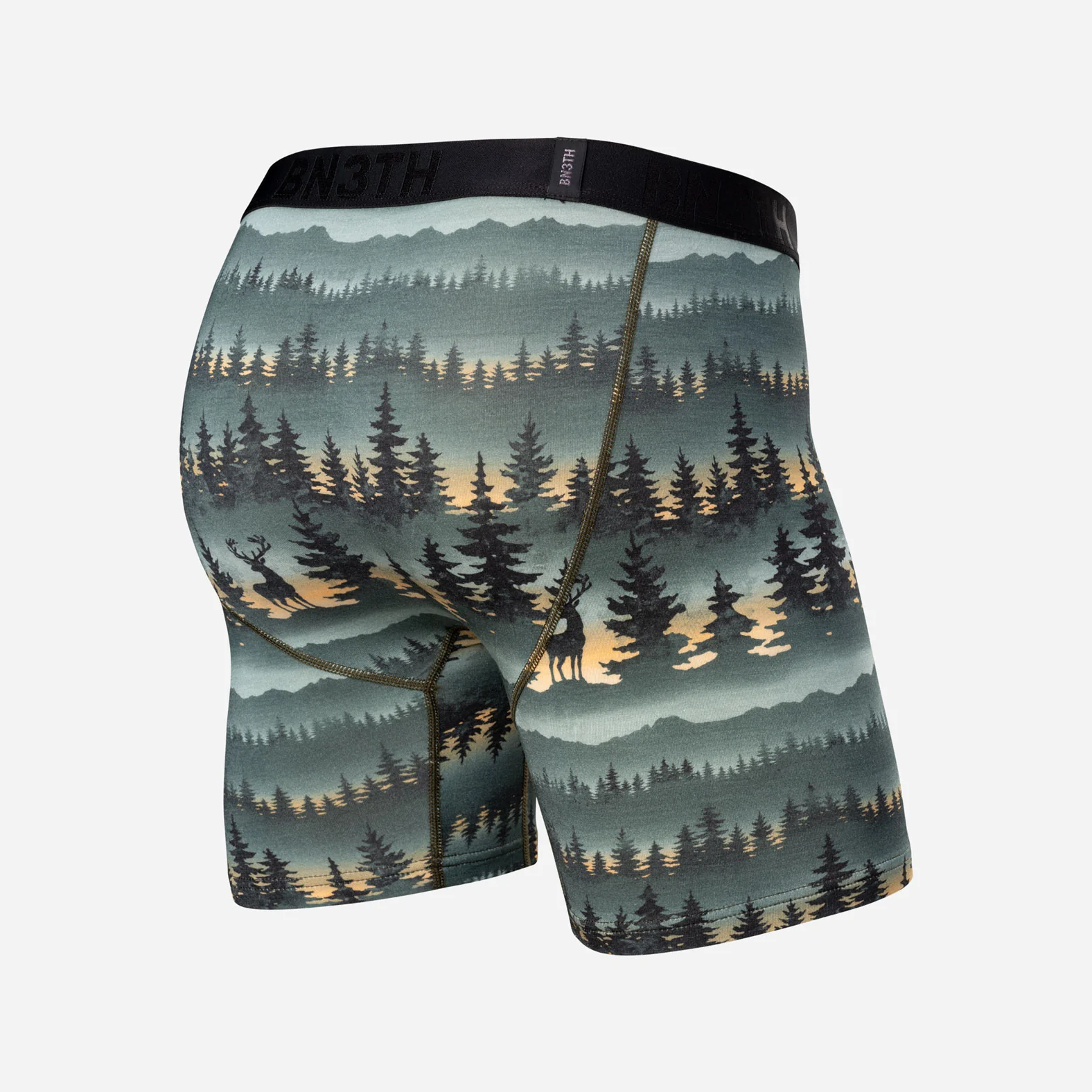 Classic Icon Boxer Brief:  Forest Stag - Deepest Spruce - Image 3