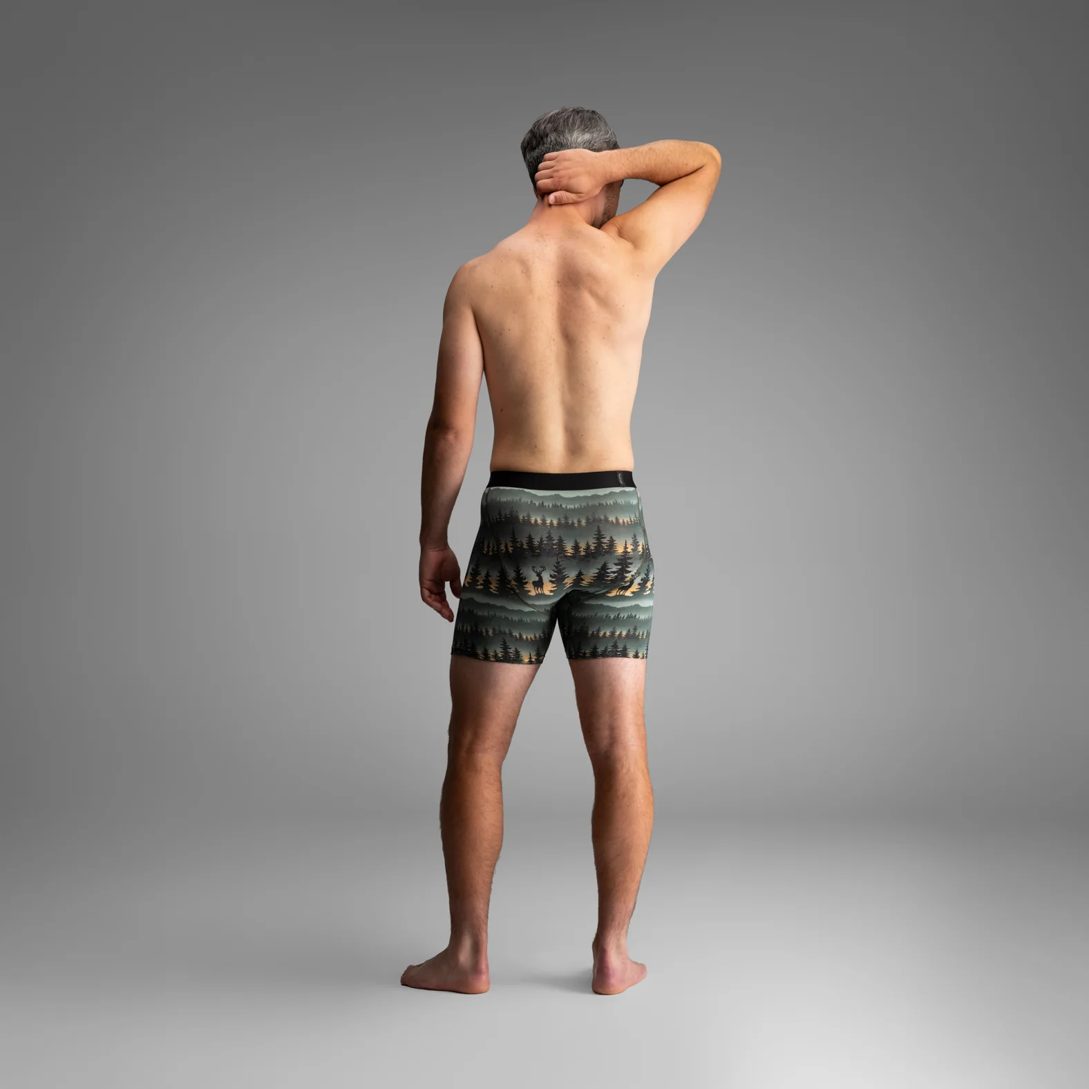 Classic Icon Boxer Brief:  Forest Stag - Deepest Spruce - Image 5