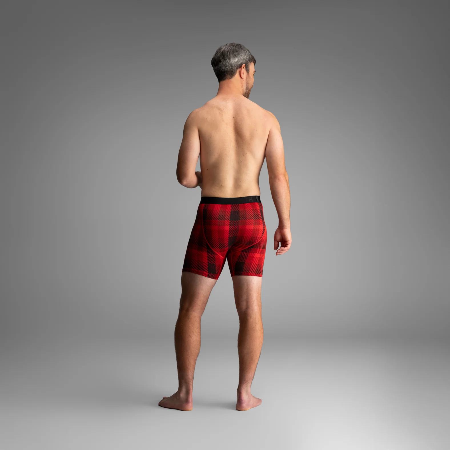 Classic Icon Boxer Brief:  Lumber Jack Plaid - Red - Image 5