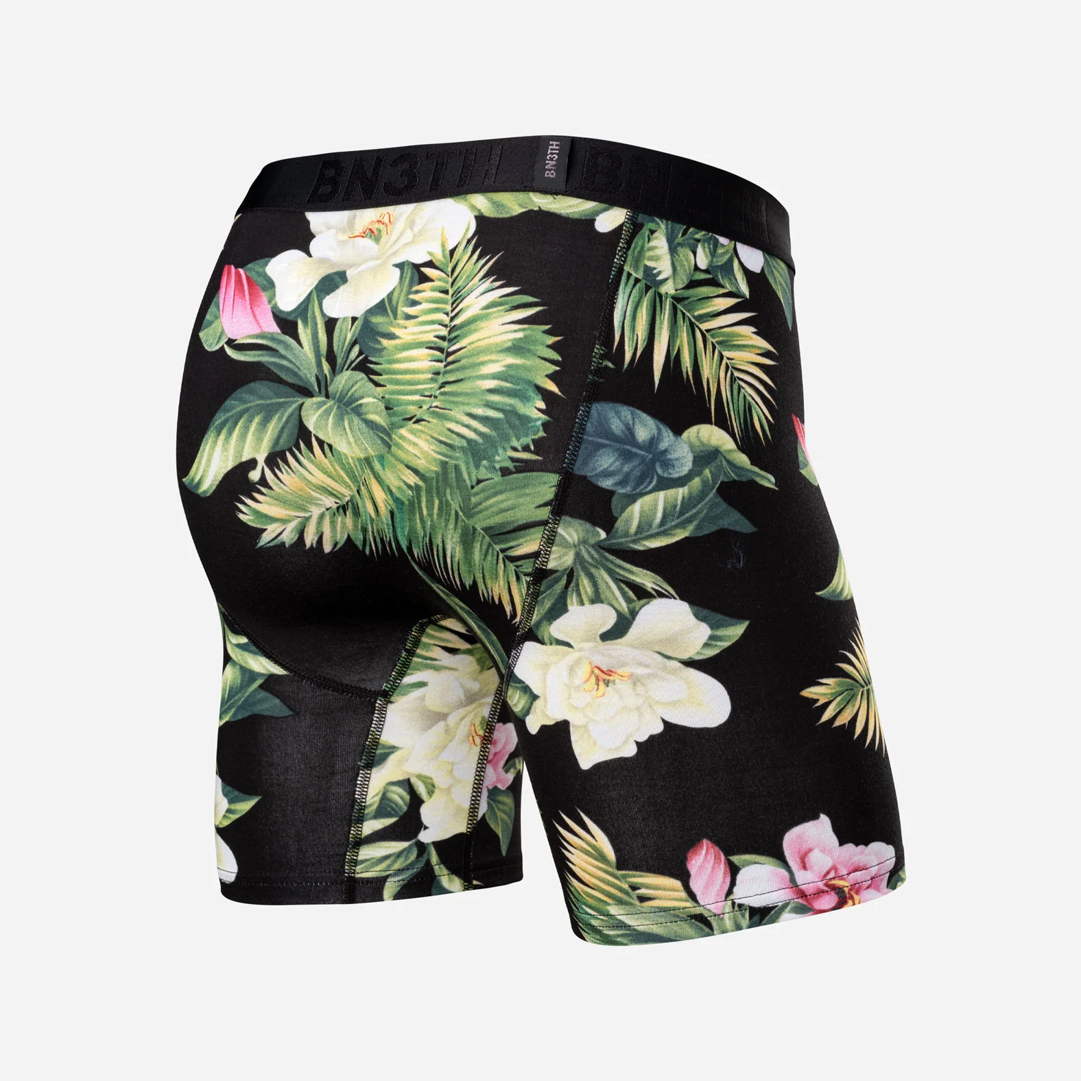 Classic Icon Boxer Brief:  Magnolia - Black - Image 3