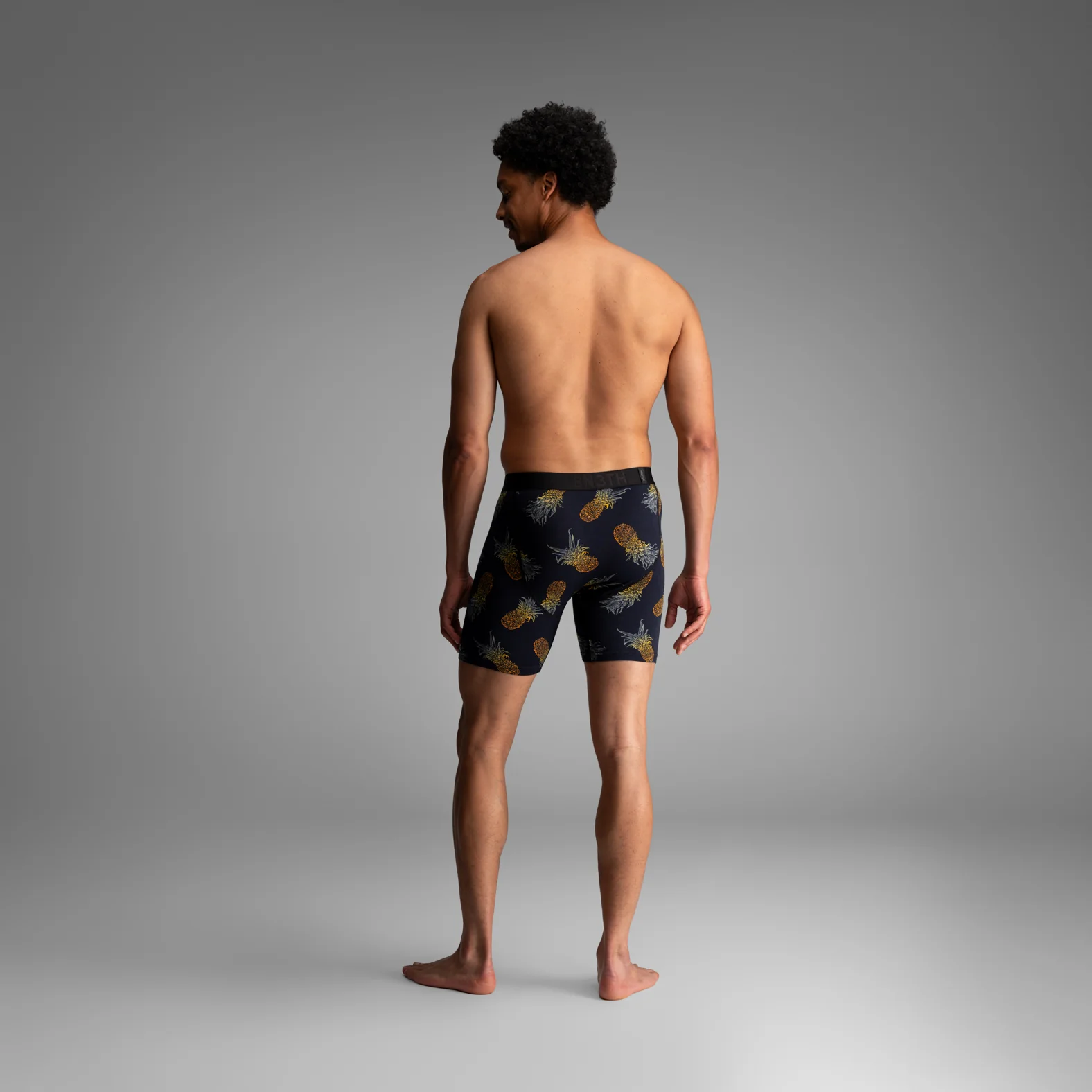 Classic Icon Boxer Brief:  Pineapple Ombre - Black - Image 5
