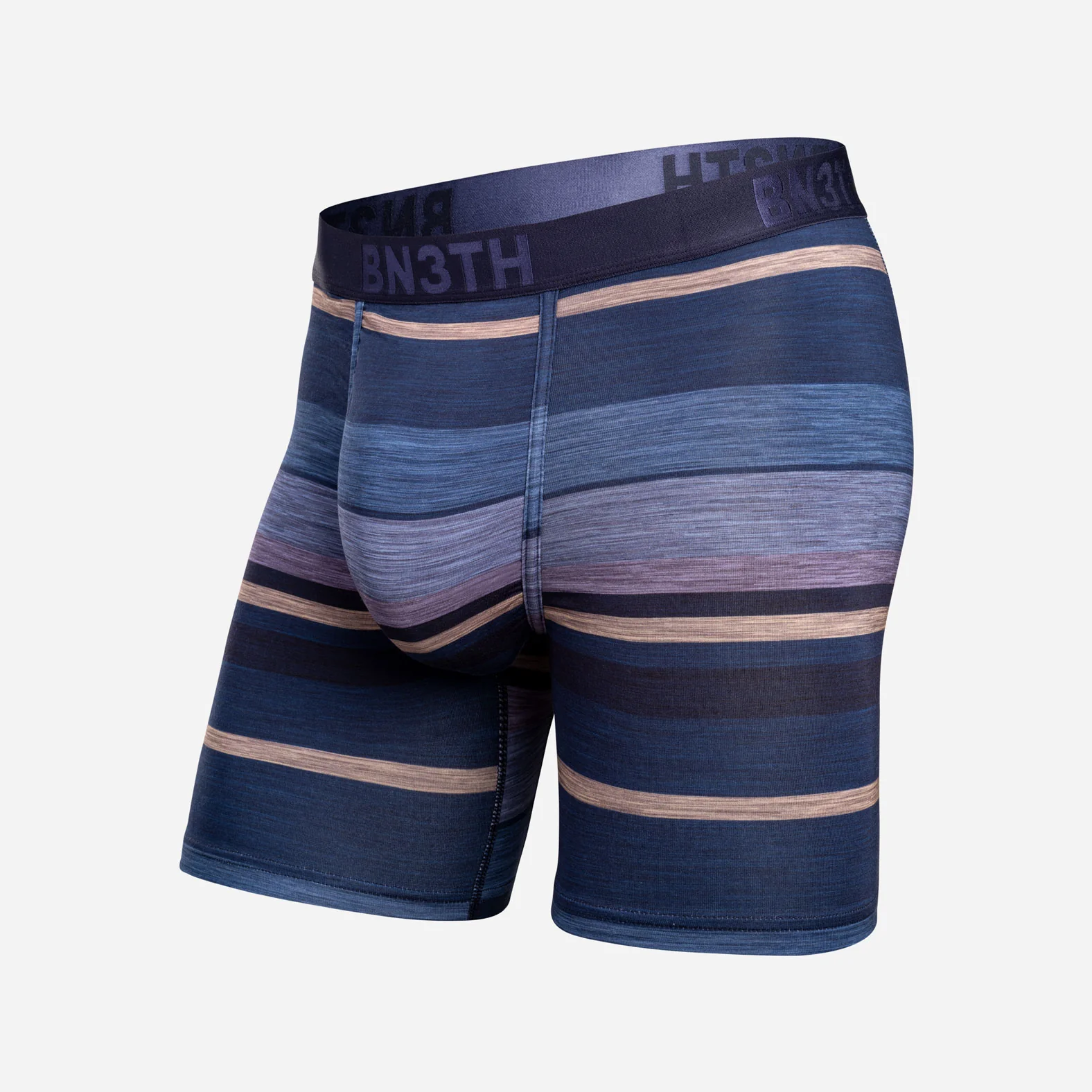 Classic Icon Boxer Brief: Thick Stripe - Navy