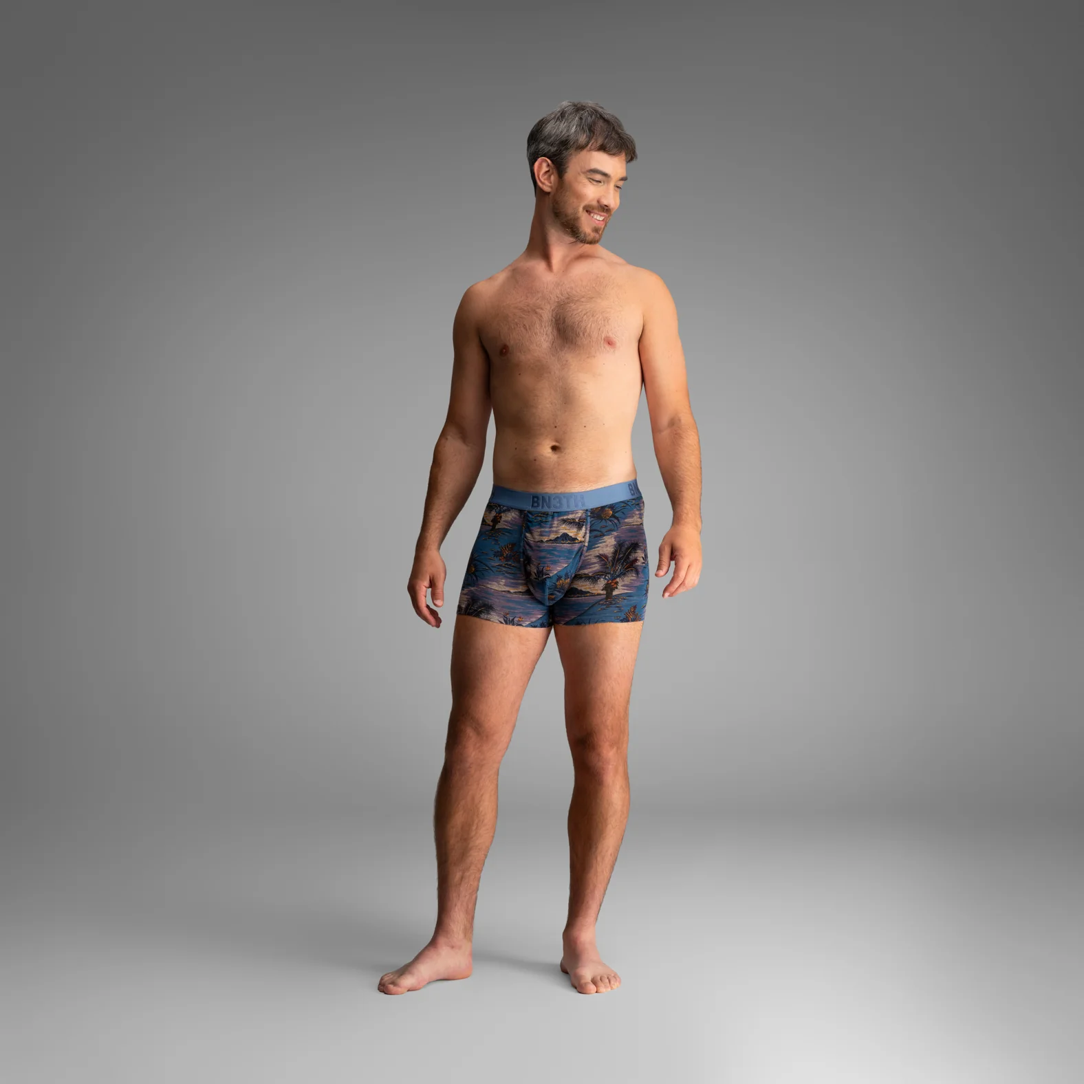 Classic Icon Trunk:  Vintage Tropics - Heather Fog - Image 2