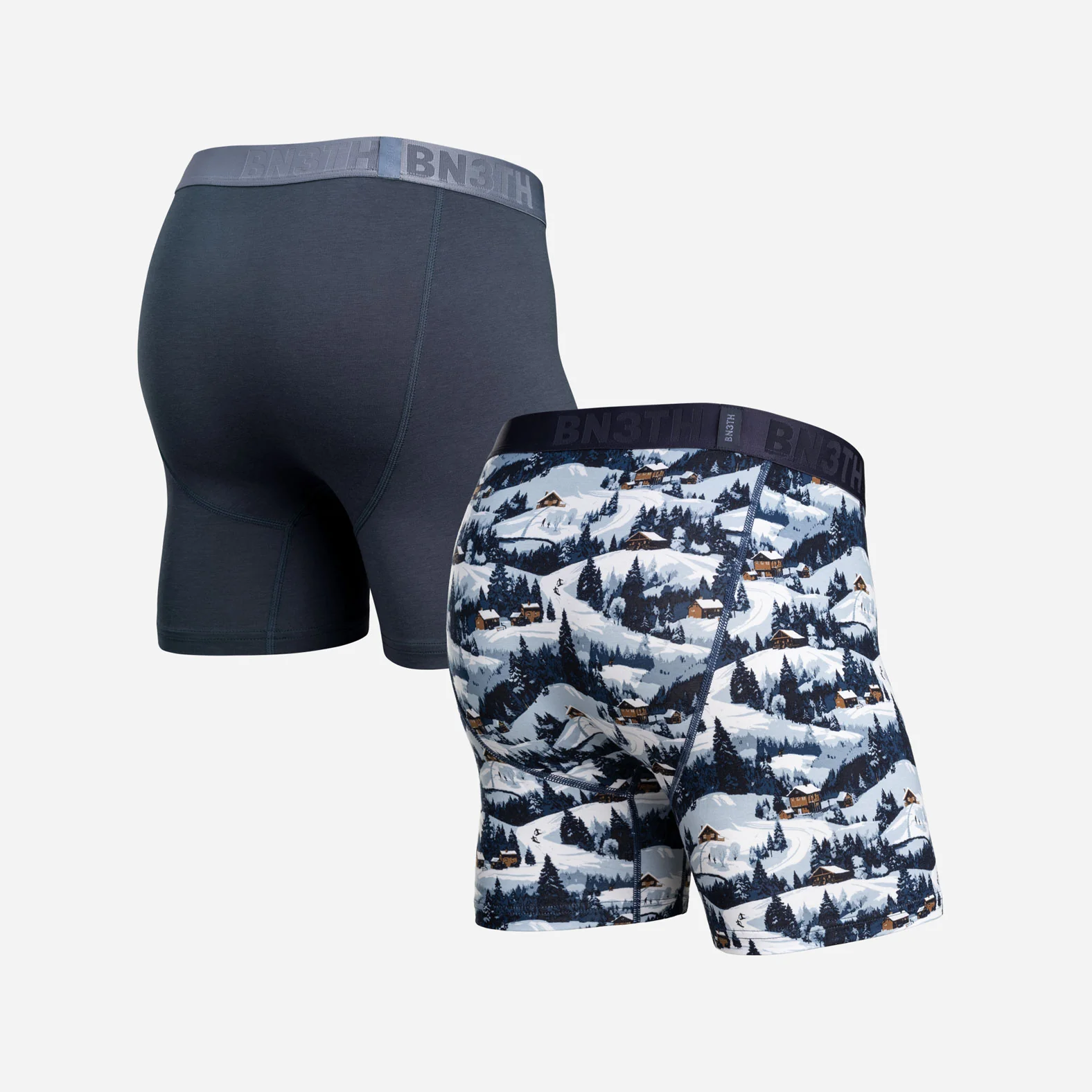 Essentials Boxer Brief: Midnight Navy/Winter Town 2 Pack - Image 3