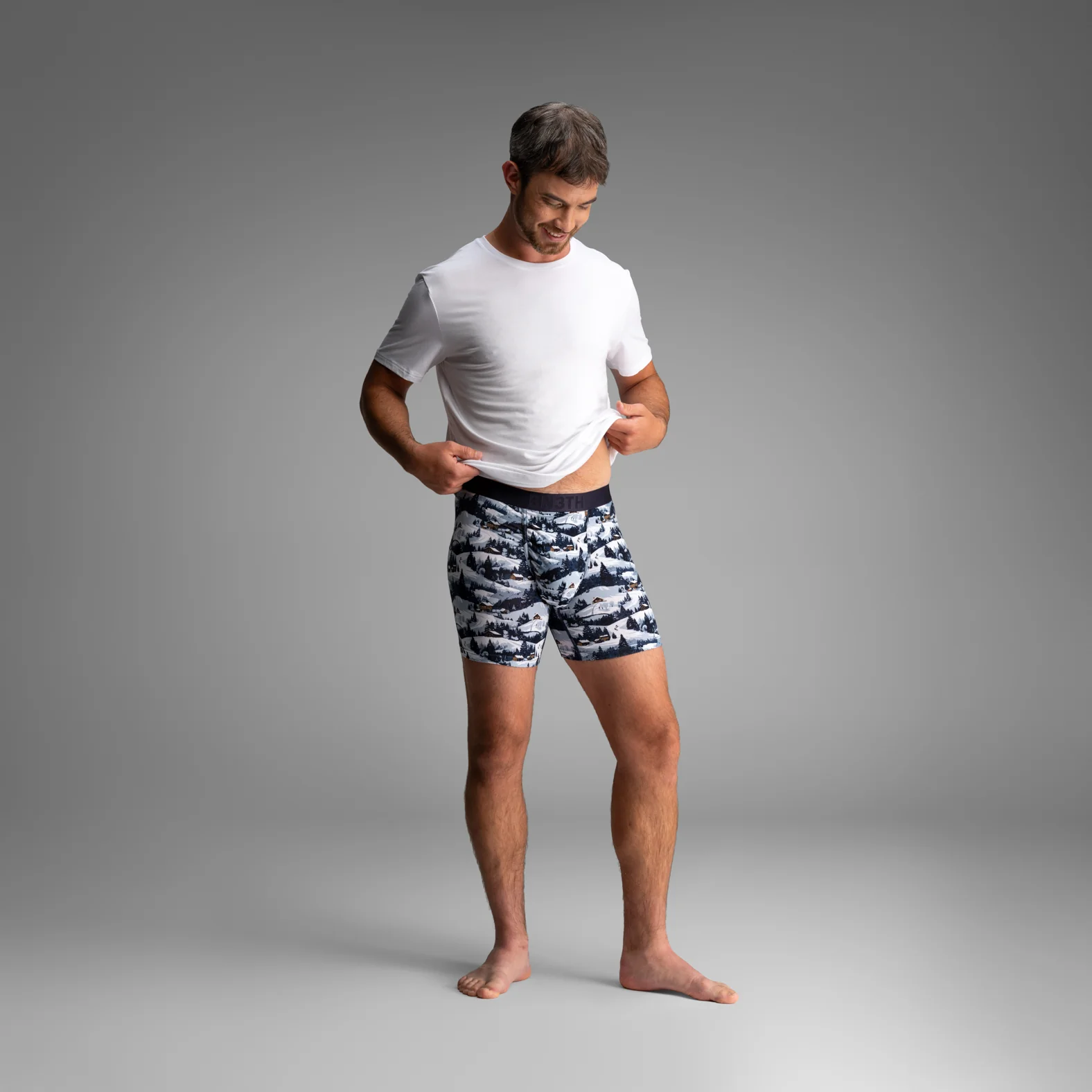 Essentials Boxer Brief: Midnight Navy/Winter Town 2 Pack - Image 5