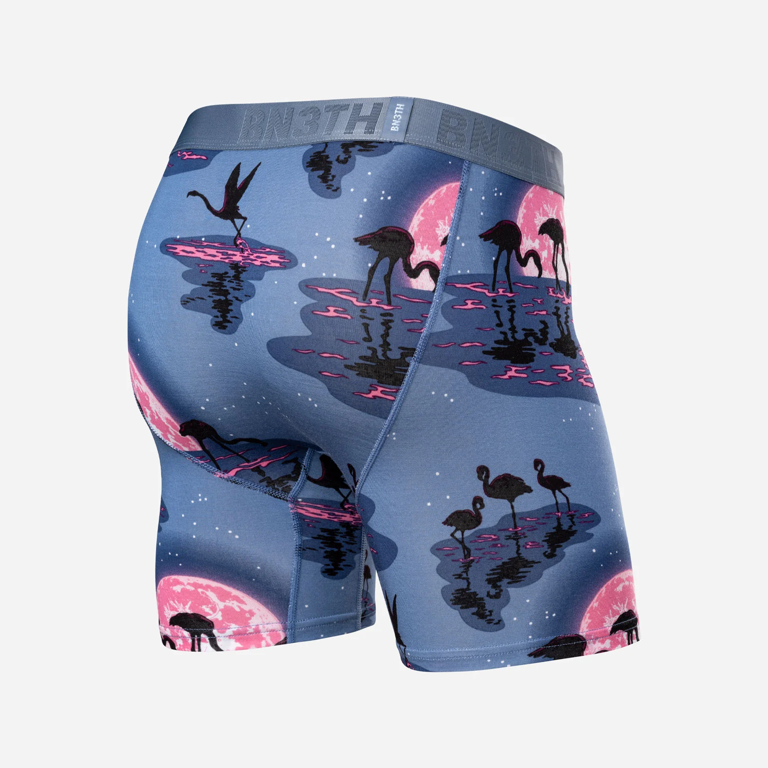 Essentials Boxer Brief: Moonlight Flamingo - Pink - Image 3