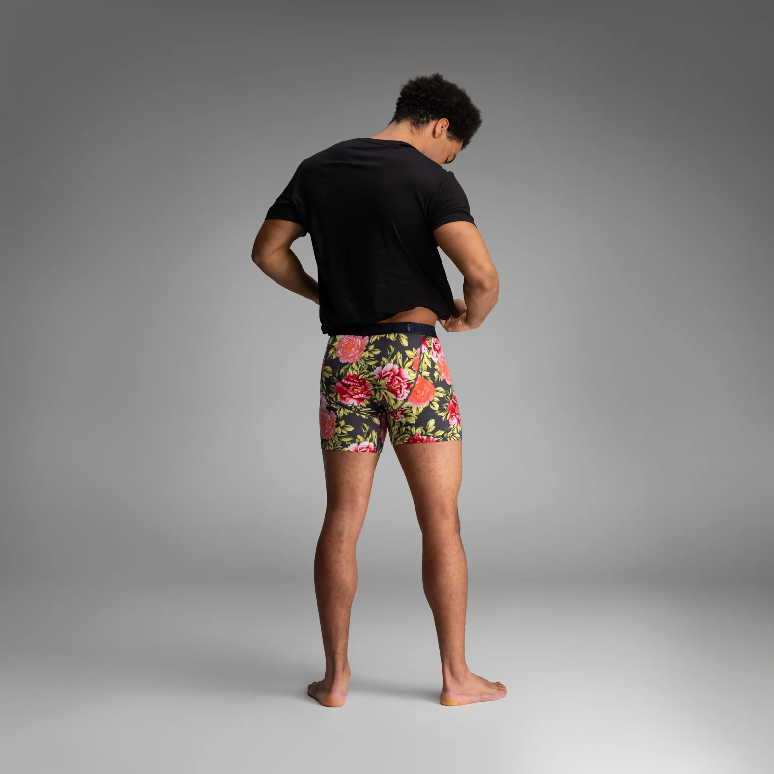 Essentials Boxer Brief : Nocturnal Bloom-Midnight/Midnight Navy/Black - 3 Pack - Image 5