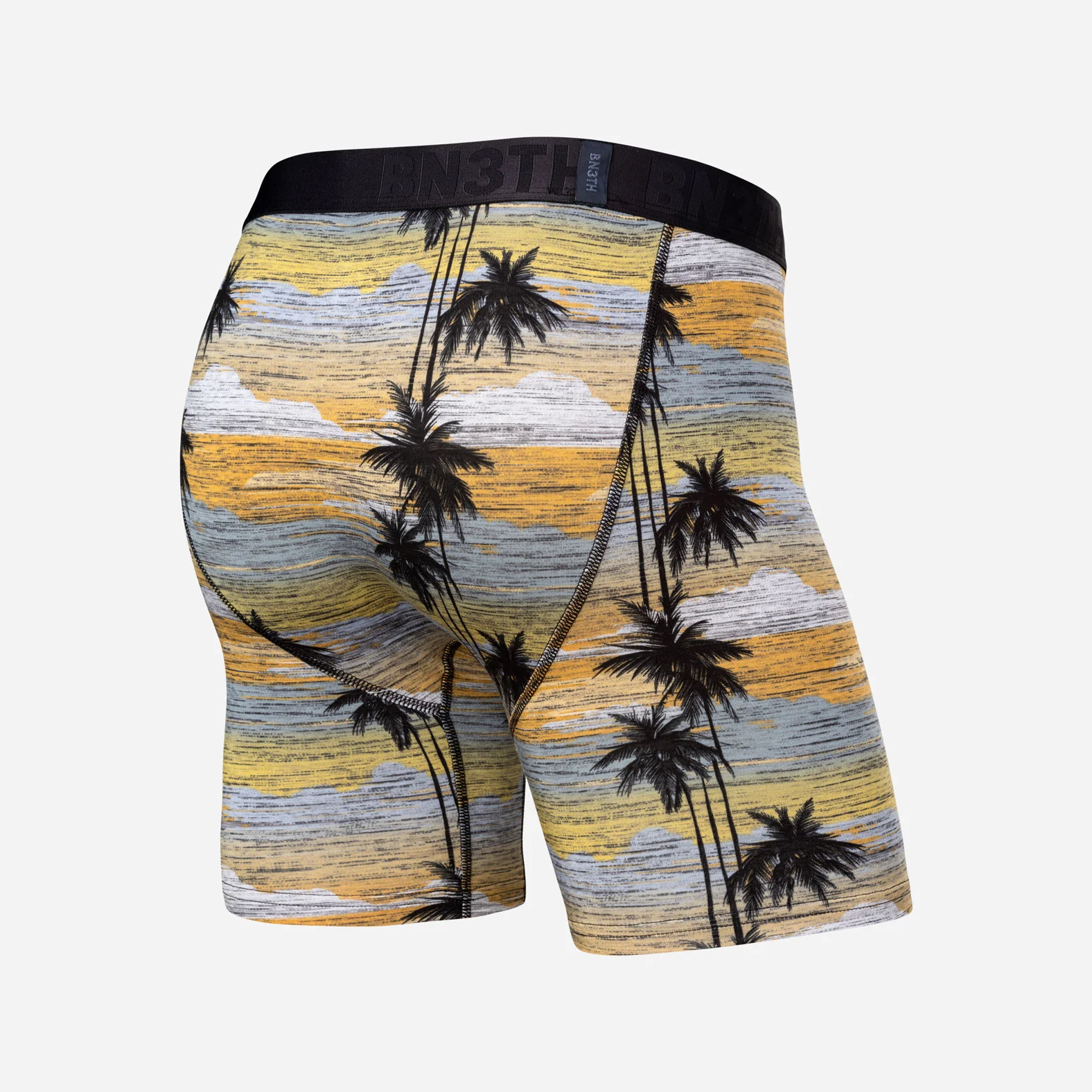 Essentials Boxer Brief: Palm Tree Horizon - Slate - Image 3