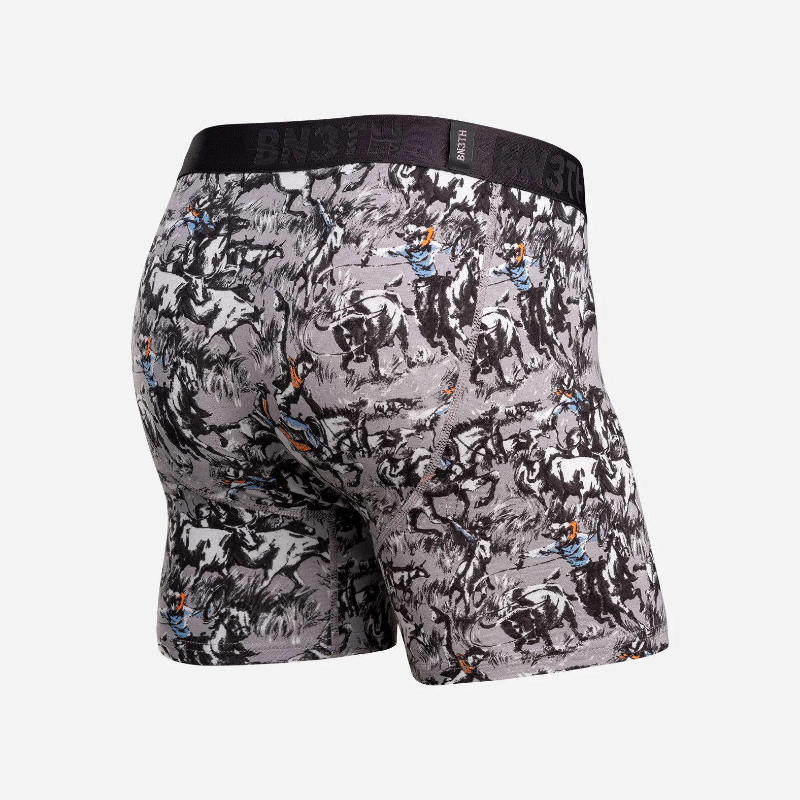 Essentials Boxer Brief : Prairie Dust Up/Heather Grey/Black 3 Pack - Image 8