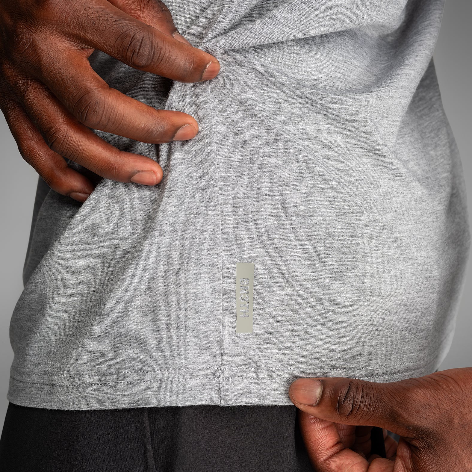 Essentials Crew T-Shirt: Black/Heather Grey 2 Pack - Image 7