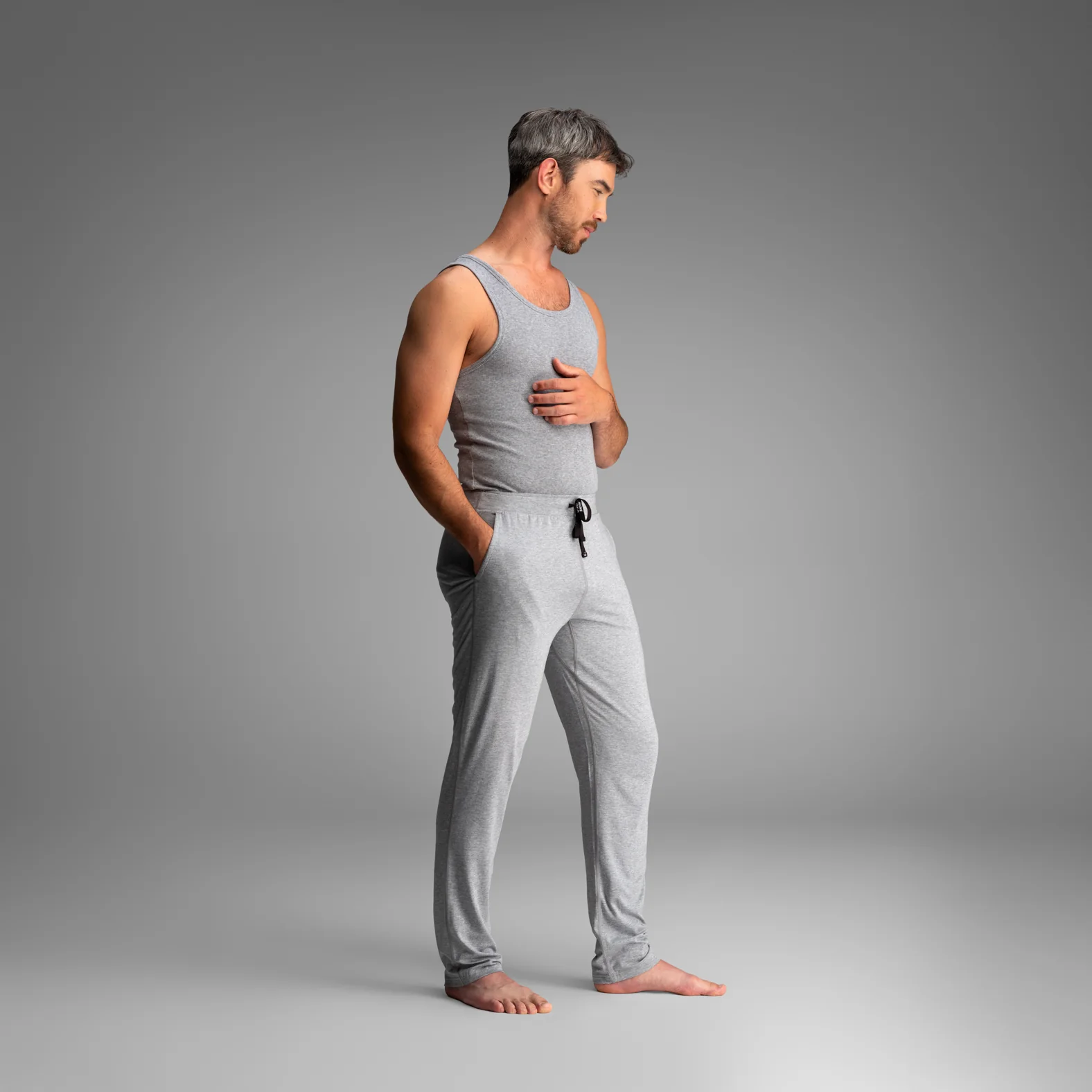 Essentials Lounge Pant:  Heather Grey - Image 4