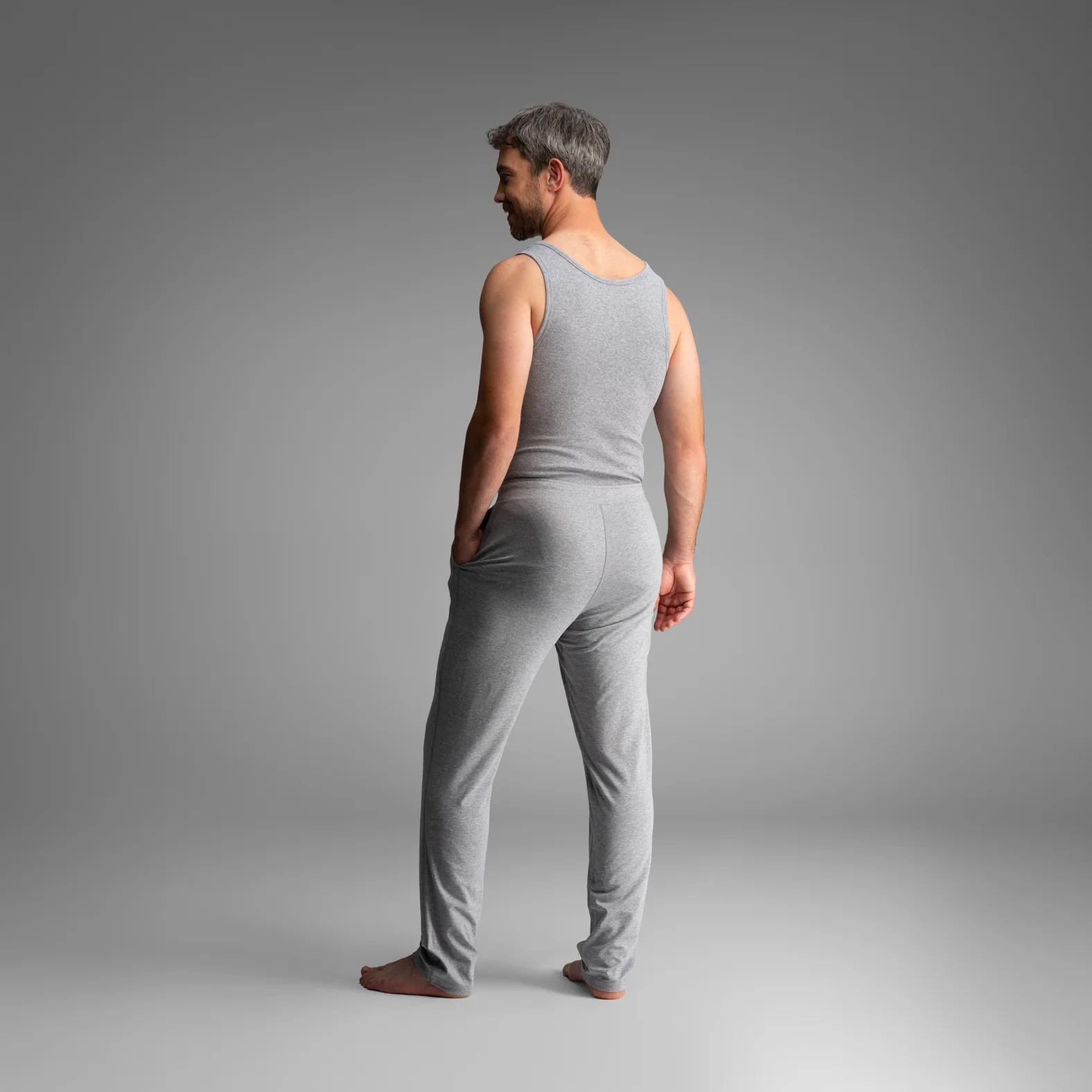 Essentials Lounge Pant:  Heather Grey - Image 5