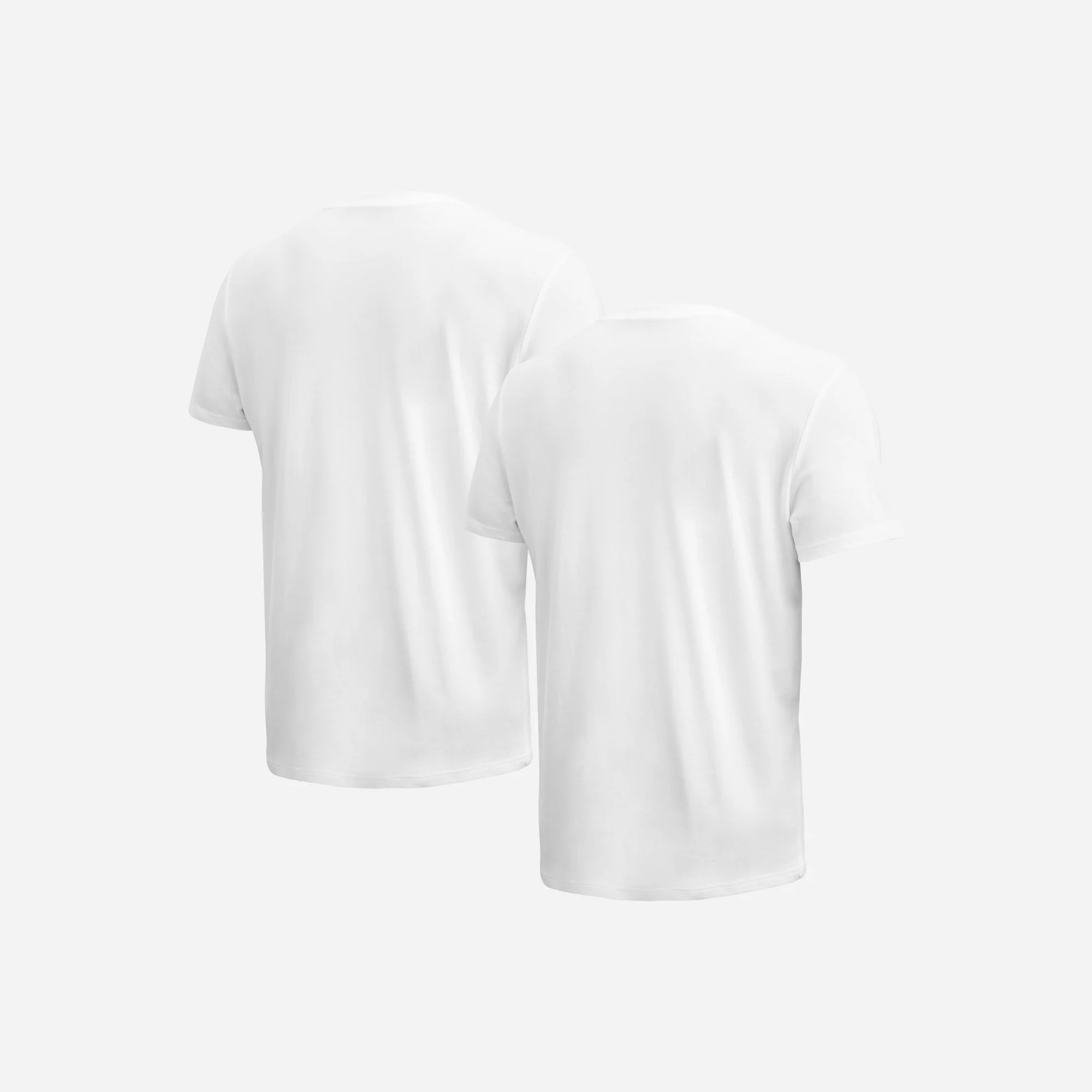 Essentials V T-Shirt : White 2 Pack - Image 3