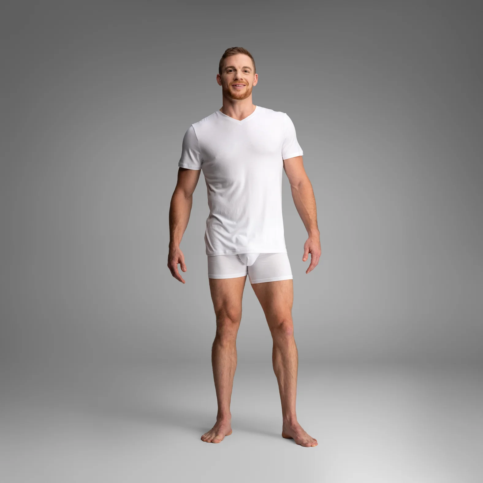 Essentials V T-Shirt : White - Image 2