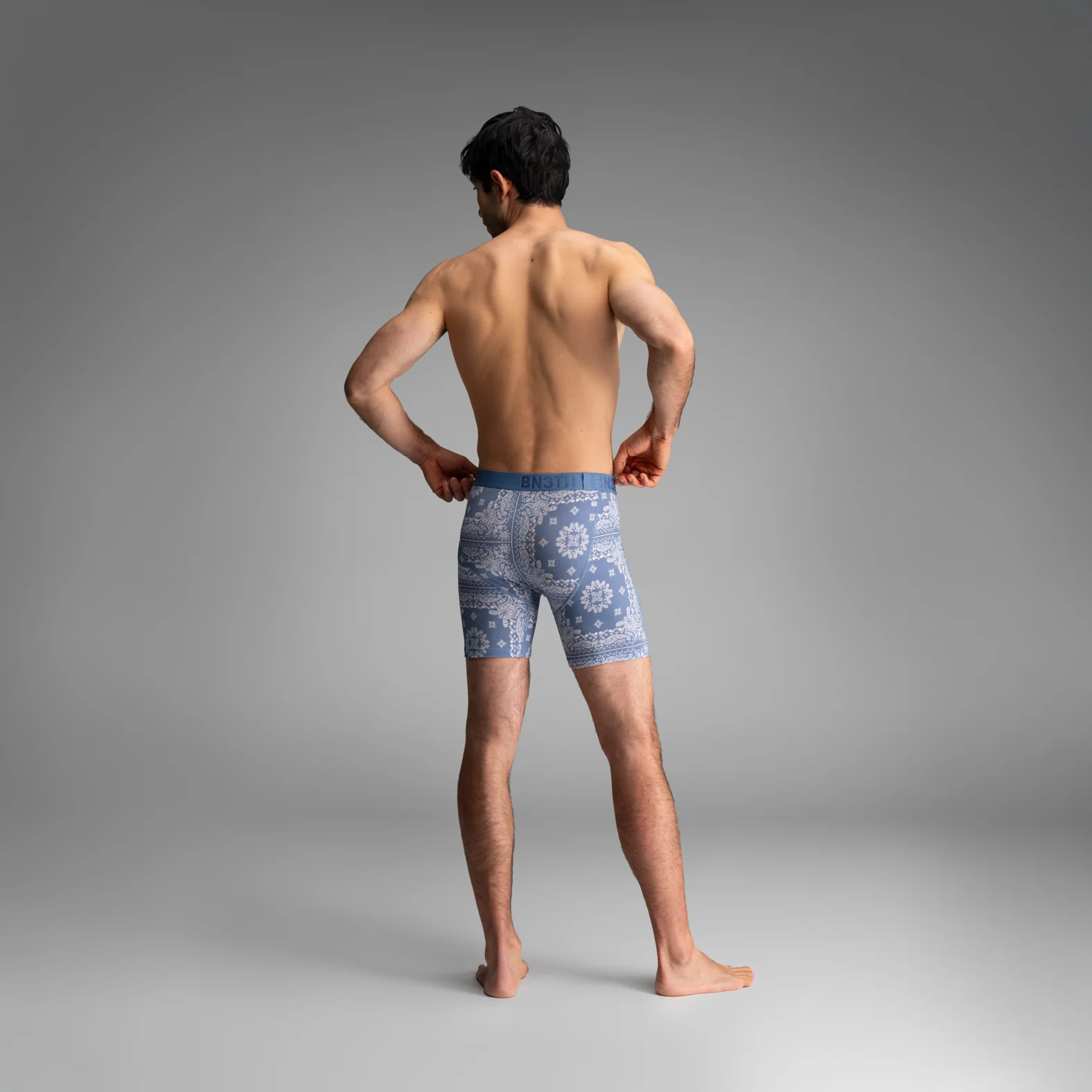 Classic Icon Boxer Brief: Bandana Fog/Fog/Black 3-Pack - Image 6
