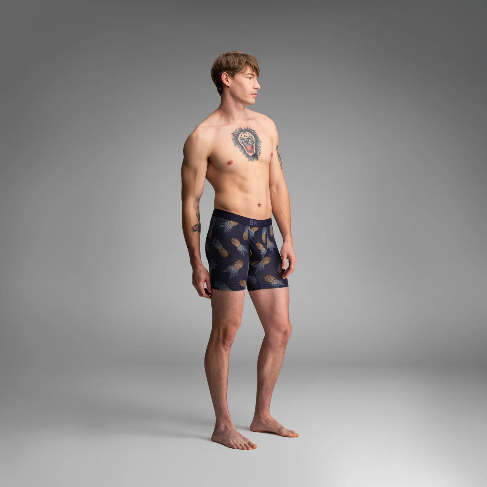 Classic Icon Boxer Brief Bundle: Black/Gargoyle/Pineapple Ombre-Dark Navy 3-Pack - Image 5