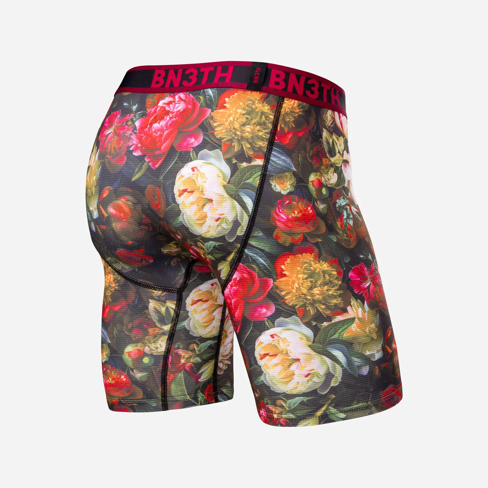 Pro Flex Max Boxer Brief:  Gothic Bouquet - Pink - Image 3