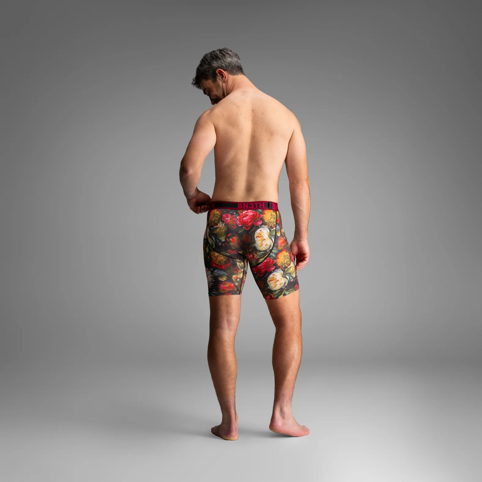 Pro Flex Max Boxer Brief:  Gothic Bouquet - Pink - Image 5