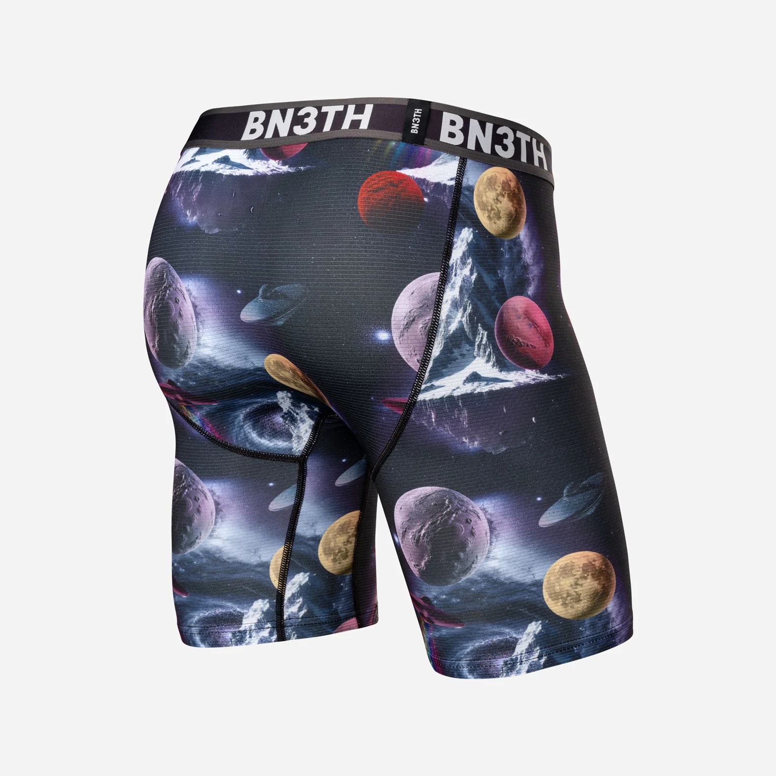 Pro Flex Max Boxer Brief:  Outter Limit - Black - Image 3